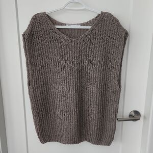 Zara V-Neck Knit Sweater Vest
